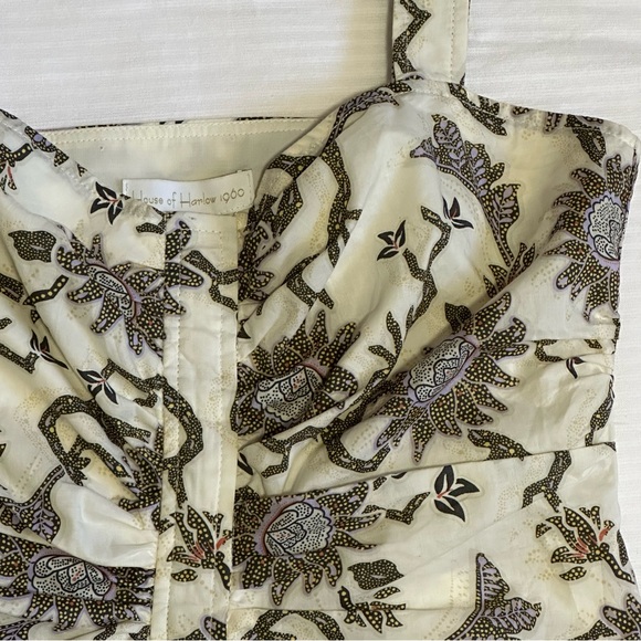 NWT House of Harlow 1960 Boho Batik Floral Crop Top New Size S - Picture 2 of 10